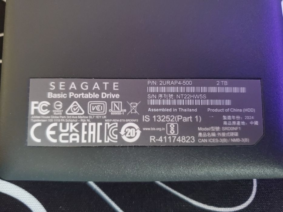Зовнішній жорсткий диск Seagate Basic 2 TB USB