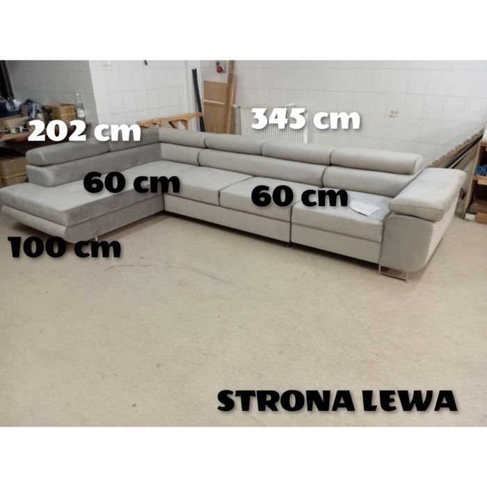 NEAPOL L maxi - ruchome zagłówki , funkcja spania, pojemnik na pościel