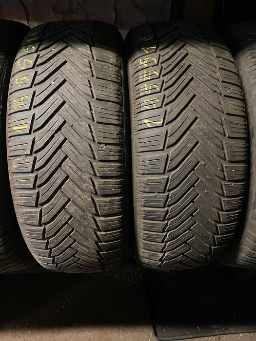 195/55R16 Dwie używane opony zimowe Michelin