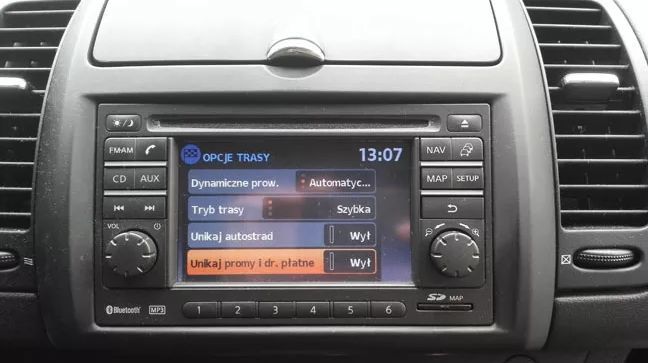 Nissan Connect 1 LCN1 LCN3 menu PL mapa