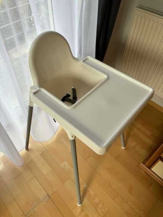 Krzesełko do karmienia, białe, IKEA