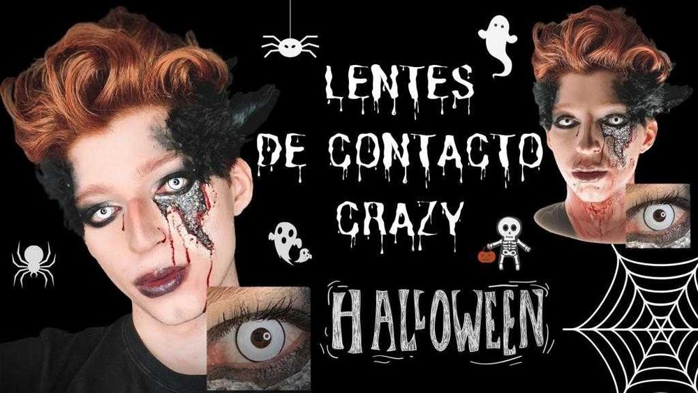 Lentes de contacto coloridas para o carnaval