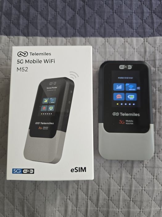 ESIM WiFi 6  MOBILNY Router 5G obsługujący   sim i esim