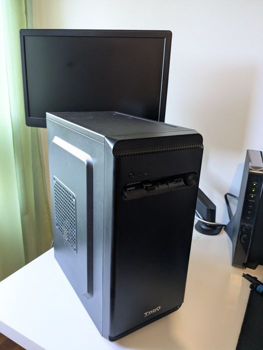 Computador pc desktop m-torre Ryzen 5500 16Gb GTX1050ti novo garantia
