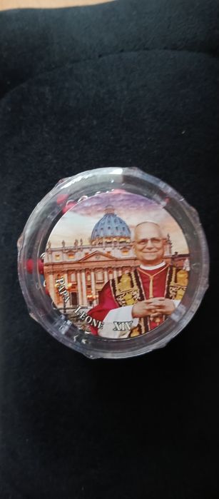 Piękny różaniec Leon XIV papież drewno różane zapachowy Boho vintage r