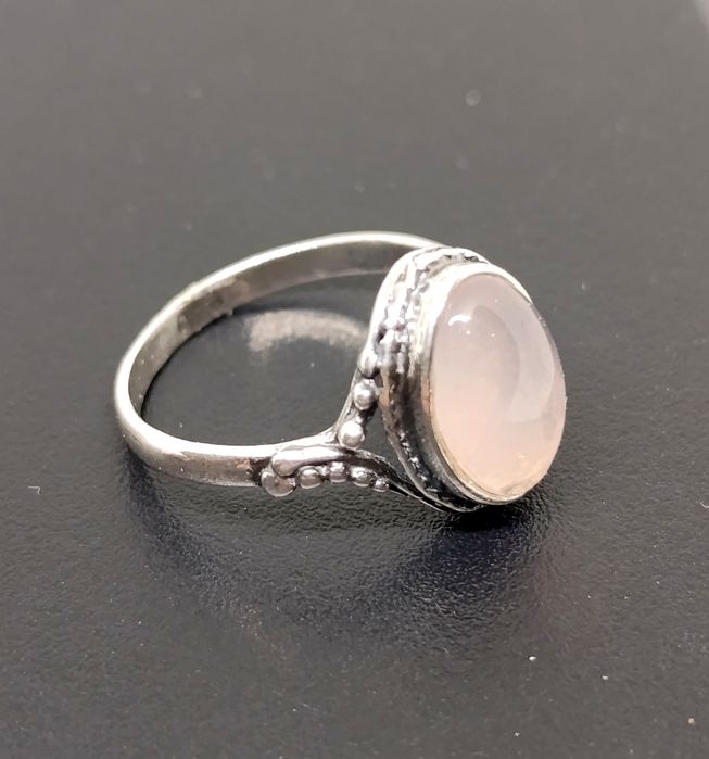 Pierścionek Srebro 925 rozm. 16 Kwarc różowy