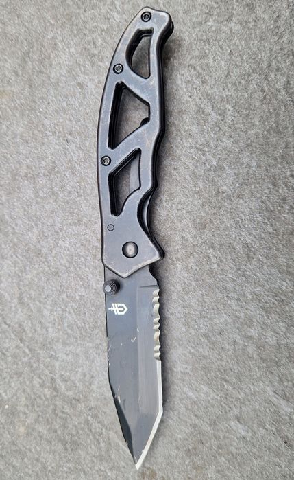 Nóż składany Gerber Paraframe II Tanto Large | Stalowy Black EDC