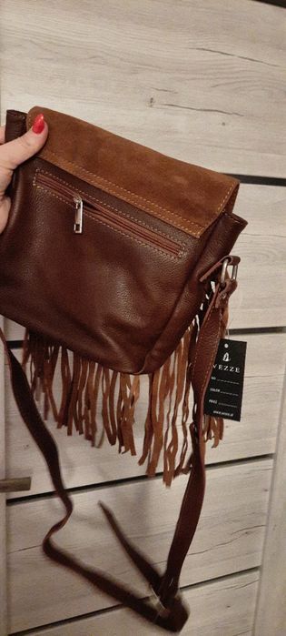 Nowa listonoszka Vezze brąz fredzle