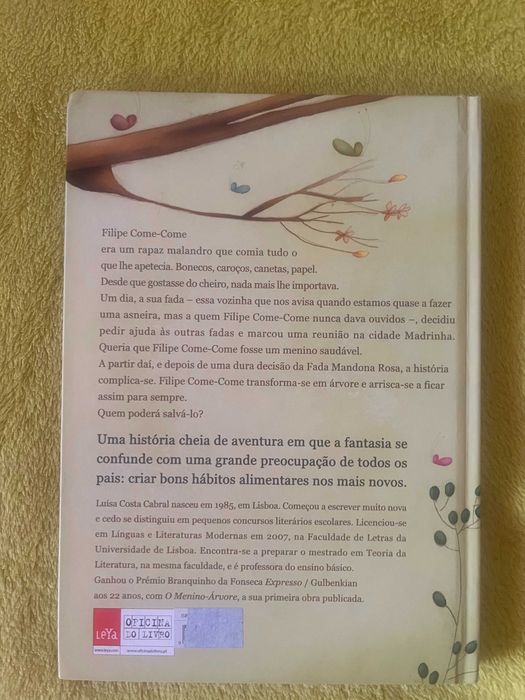Livro "o Menino-Árvore, de Luísa Costa Cabral, Portes Incluídos