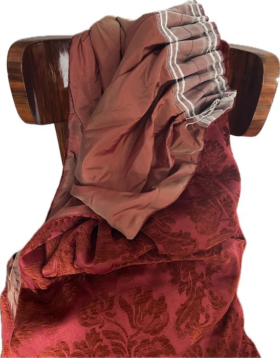 Komplet pałacowe kotary zasłony materiał żakard