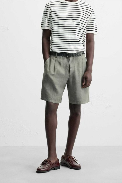 Шорти 100% льон ZARA (р 44, L)
