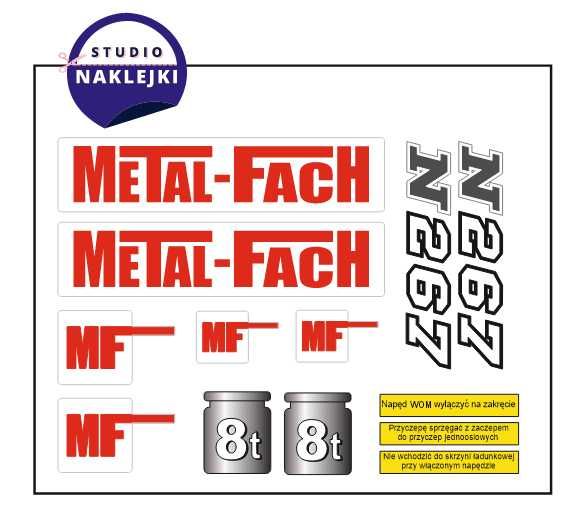 Naklejki Rozrzutnik Metalfach N267 roztrząsacz Nalepki
