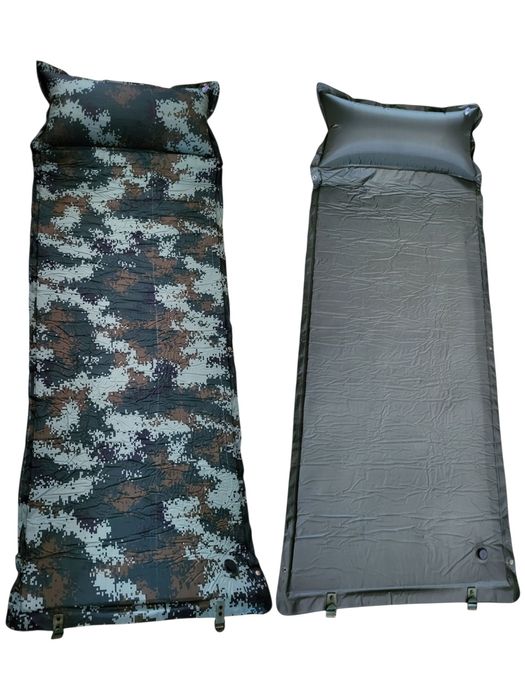 Матрац каремат самонадувний для кемпінгу 180х60х3 см із подушкою