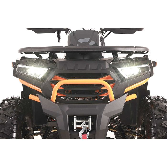 Квадроцикл SharX 250 Желтый | Титановые диски | Лебедка | Shark