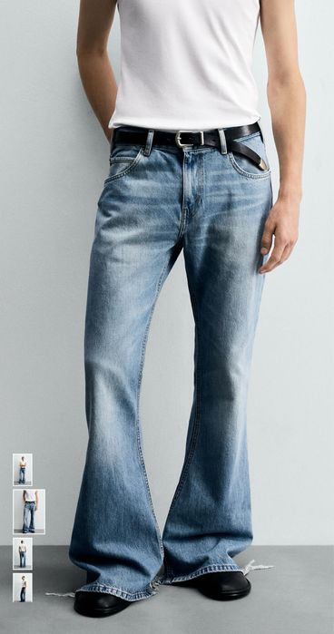 Джинси Zara чоловічі Flared Jeans
