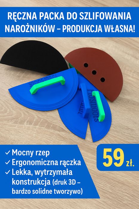 Packa do szlifowania narożników | Druk 3D | Mocna i precyzyjna