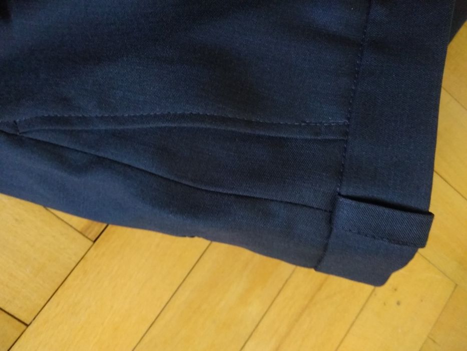 Granatowe eleganckie spodnie od garnituru 176/76