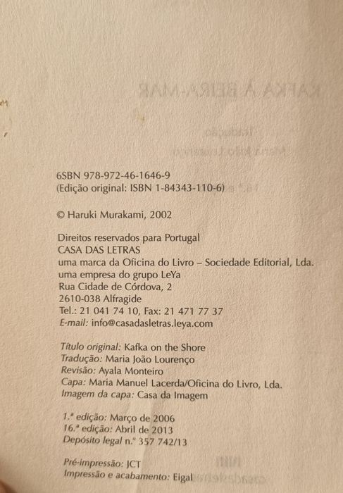 Haruki Murakami - Kafka à Beira-Mar