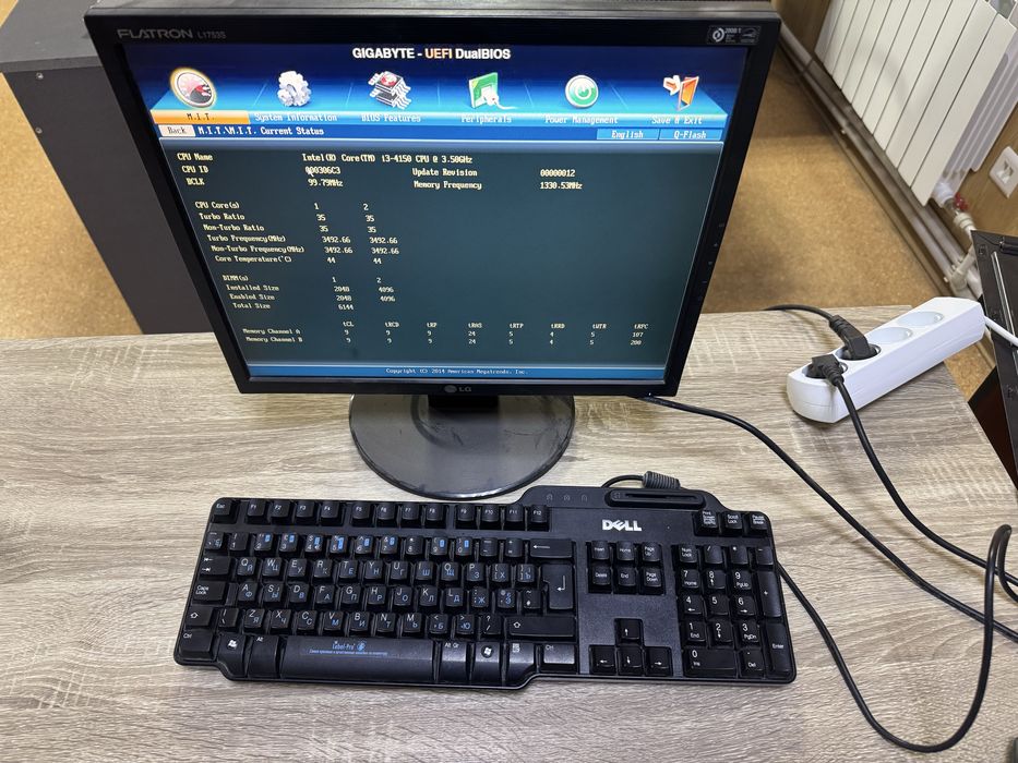 Офисный компьютер с клавиатурой монитором и мышкой і3-4150 6gb 250gb