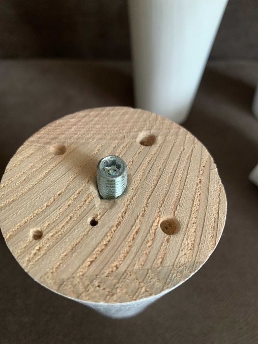 Деревянные ножки для мебели Новые Белые