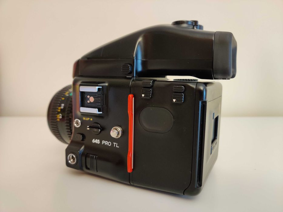 Mamiya 645 PRO TL + objectiva 80mm 2.8 + cabo disparador
