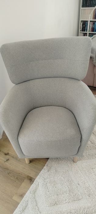Fotel uszak siwy