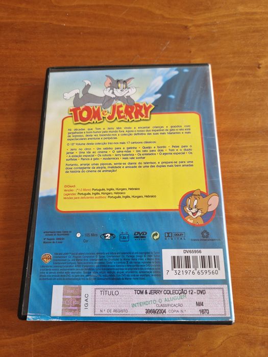 DVD "Tom &Jerry -  Colecção 12", 2004