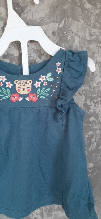 Bluzka Tunika z haftem, C&A, rozm. 74, stan bdb