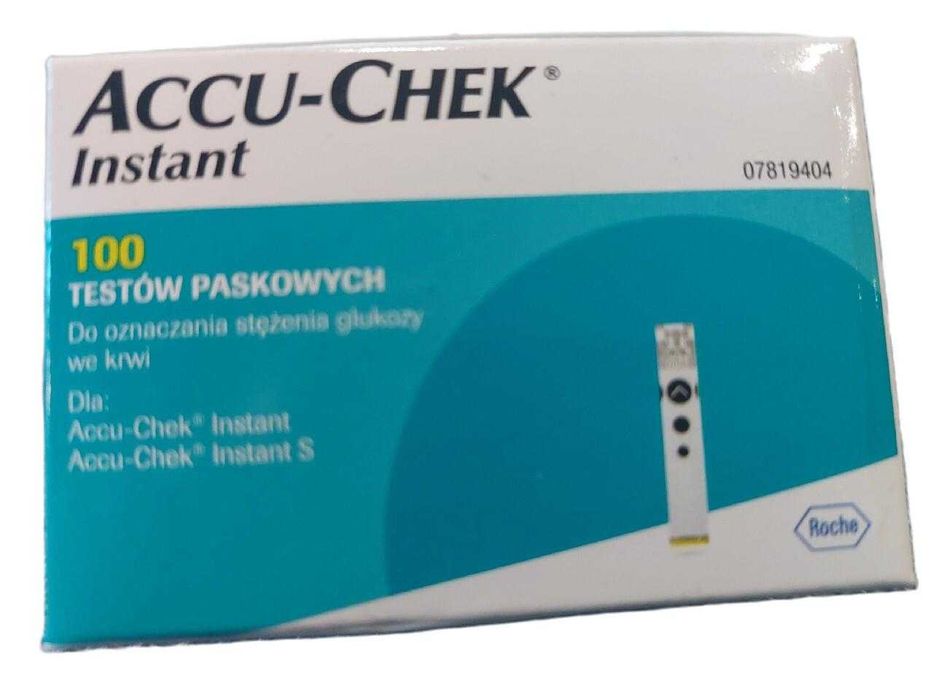 Accu Chek Instant 1 0 opakowan po 100 sztuk pasków testowych Nowe