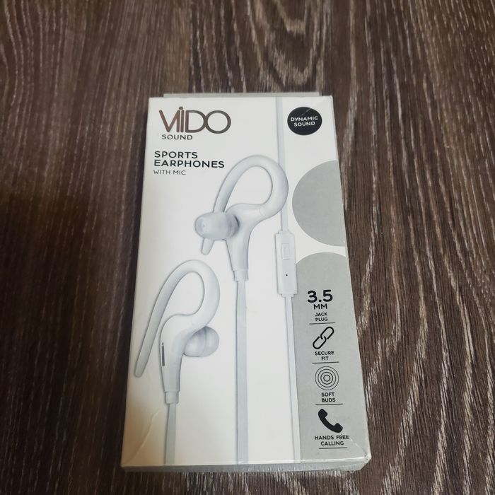 Спортивні навушники Viido з вбудованим мікрофоном - білі