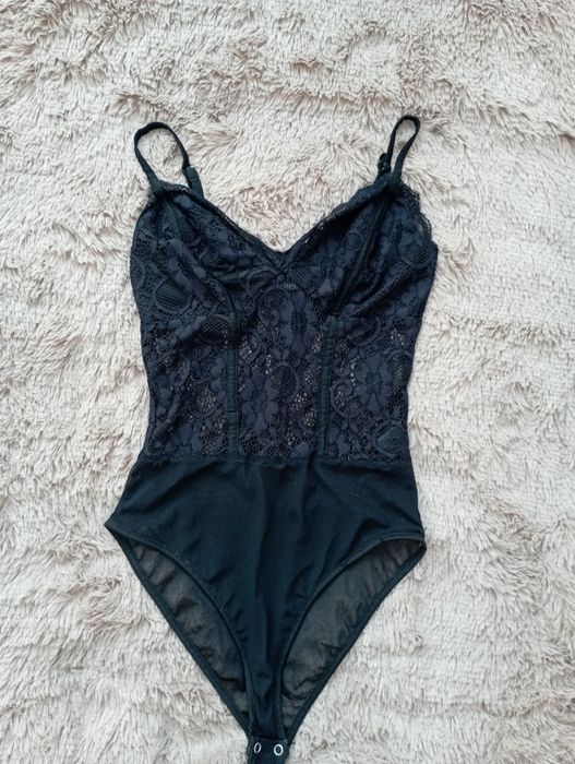 Боді ажурний чорний 36р S New look