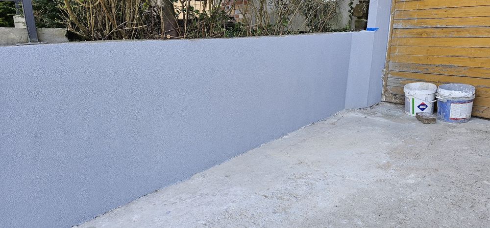 Domki jednorodzinne Klejenie styropianu, Tynk mozaikowy .