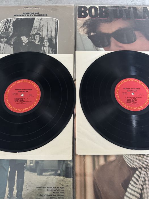 Coleção de discos de vinil do Bob Dylan