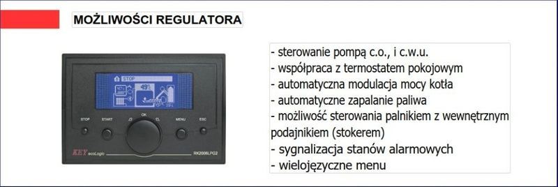 Palnik pellet25kW thermostahl samoczyszczący mały stalowy