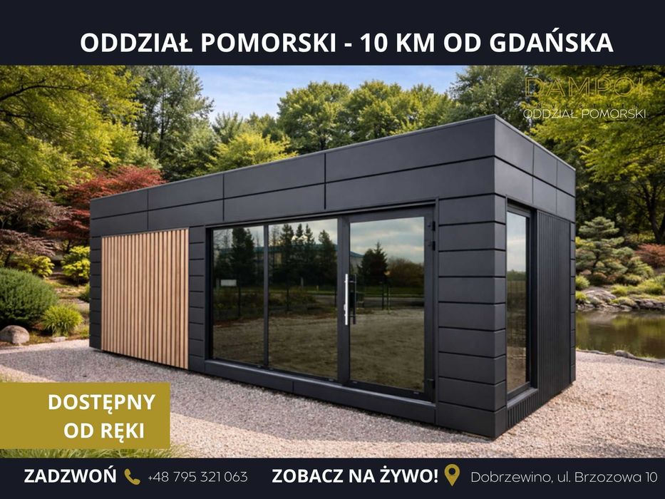 nowoczesny pawilon 8x3 24m2 /handlowy, biurowy, gastronomia, domek /GDANSK