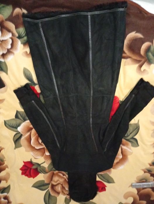 Натуральна дублянка з капюшоном!