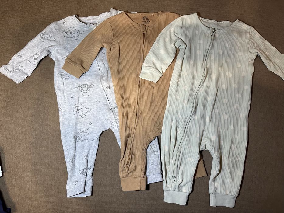 Ромпери чоловічки next h&m 80 розмір 9-12 місяців на замочку