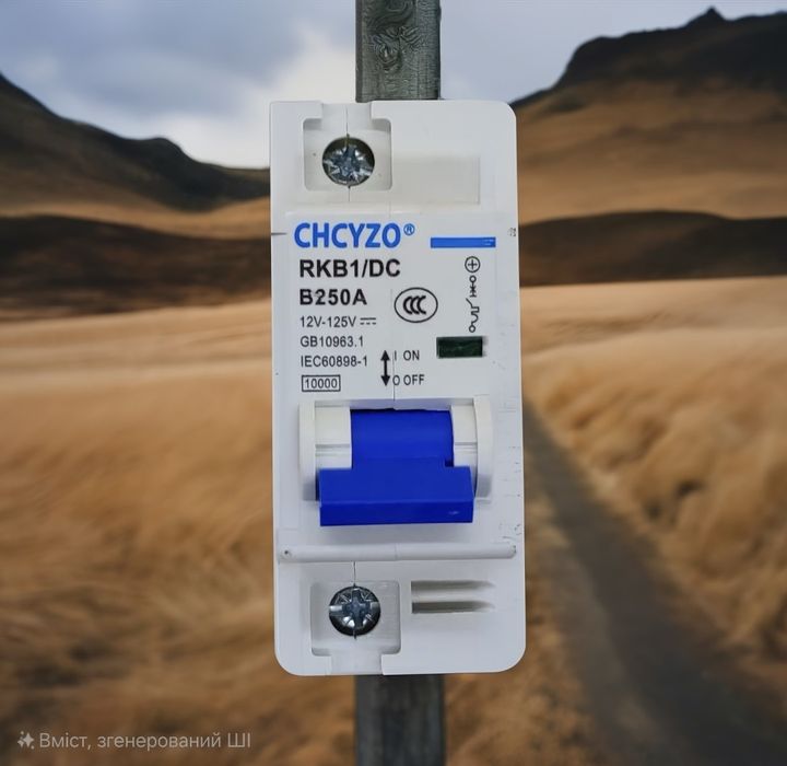 Автоматичний вимикач постійного струму DC 250A | Однополюсний