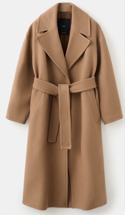 Sobretudo  de LÃ MANTECO com Cinto