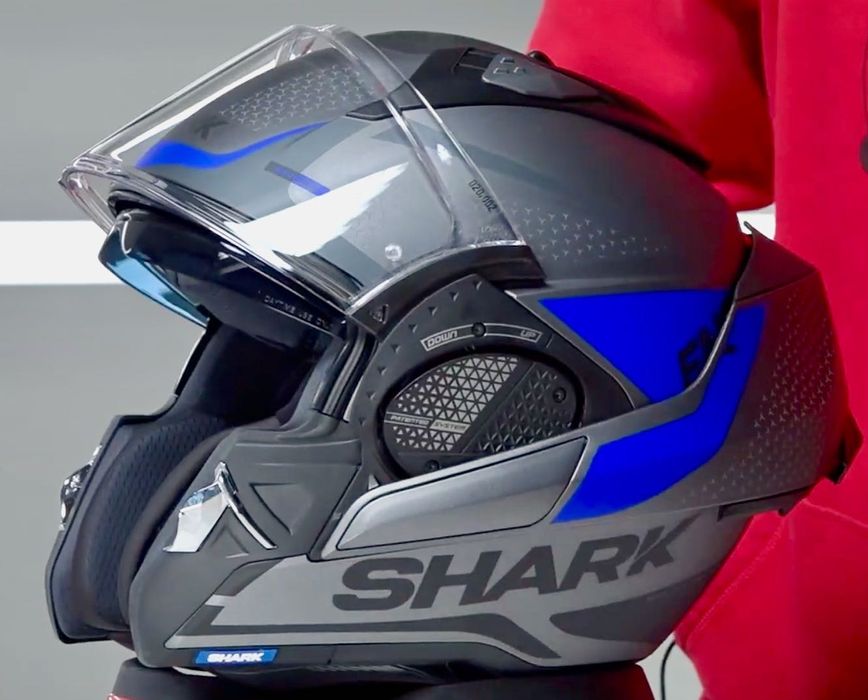Capacete NOVO Modular Shark Evo GT Encke Mat Blue (45% DESCONTO) Tam S