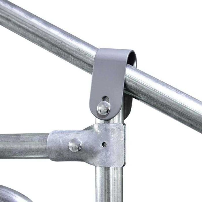 Galinheiro de Exterior de Aço Galvanizado 6,6x1,9x1,9m