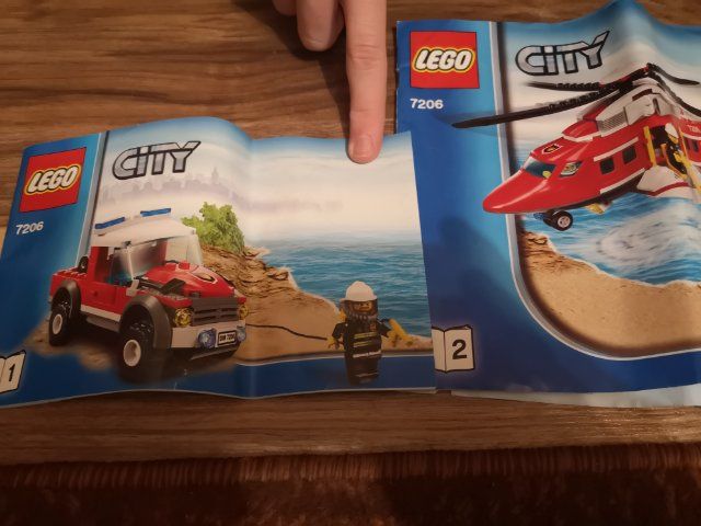 LEGO CITY 7206 Helikopter Strażacki