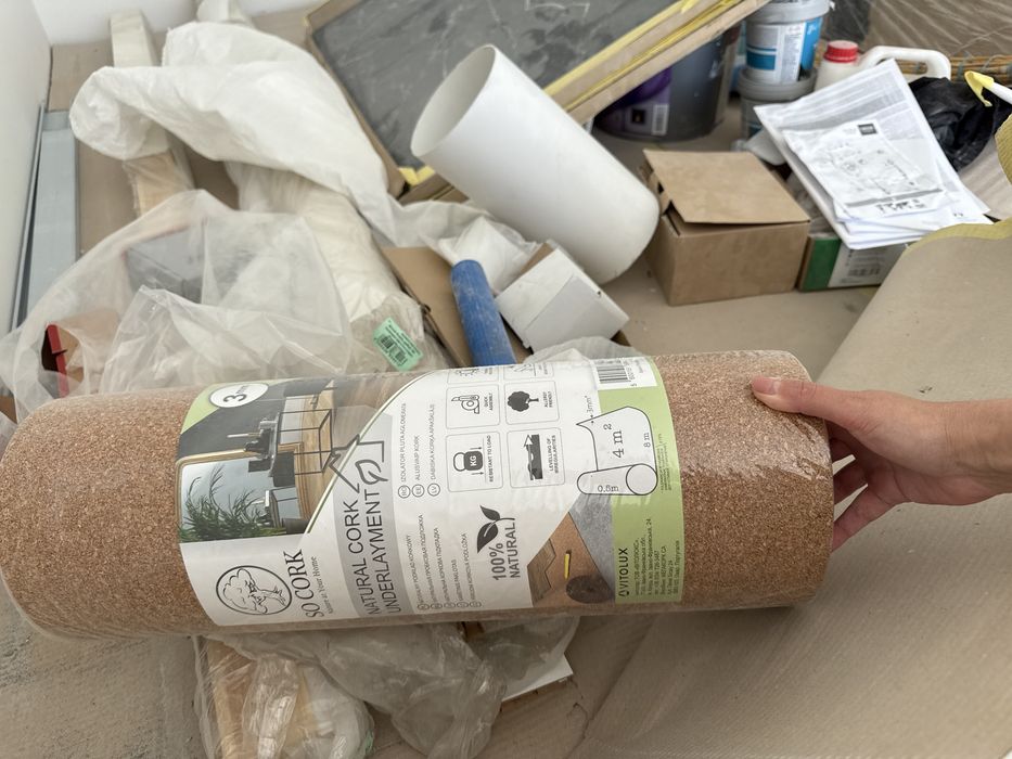 Подложка под ламинат 3мм пробкова підкладка