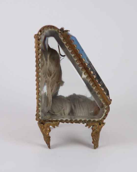 Relicário caixa guarda-joias antiga (ref. 3) - 9 cm