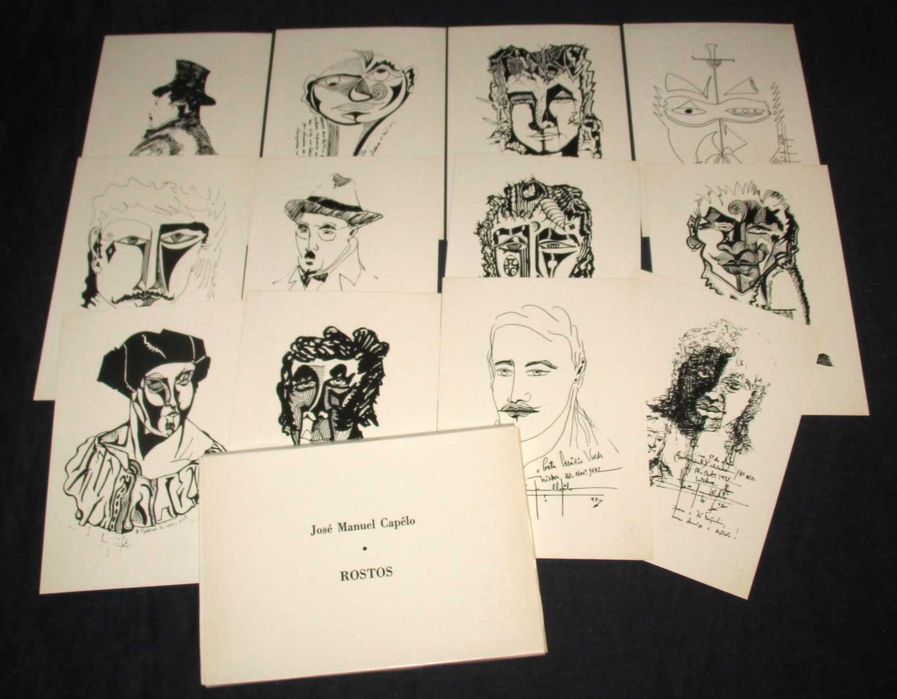 Colecções de Postais Desenhos e Gravuras Vintage
