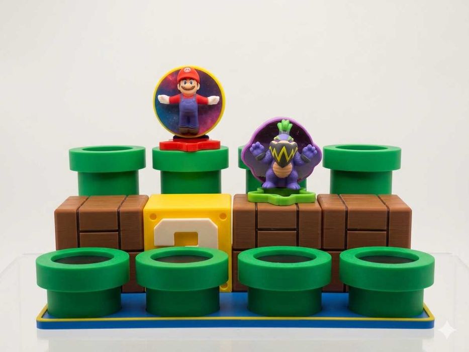 Підставка для фігурок McDonald’s Super Mario | Стенд | Органайзер | 3D друк