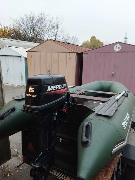 Лодка+мотор Меркурі15