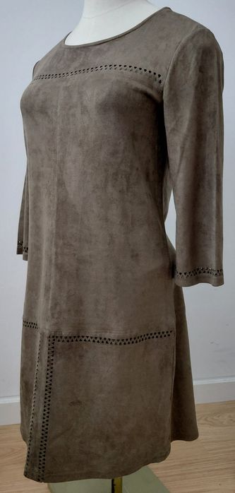 Vestido caqui microperfurado Lulu Love