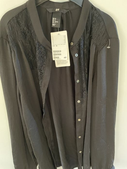 Nowa bluzka z koronką H&M 38/M