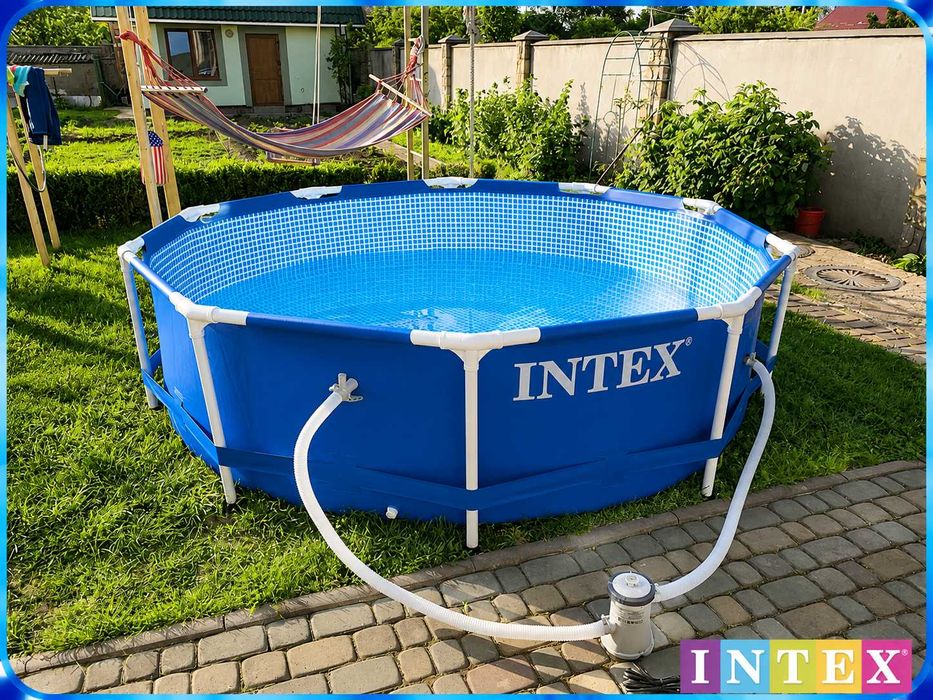 Каркасний басейн Intex / Bestway Каркасный бассейн во двор, на дачу 7/6/5/4/3/2 метра  28200 / 28206